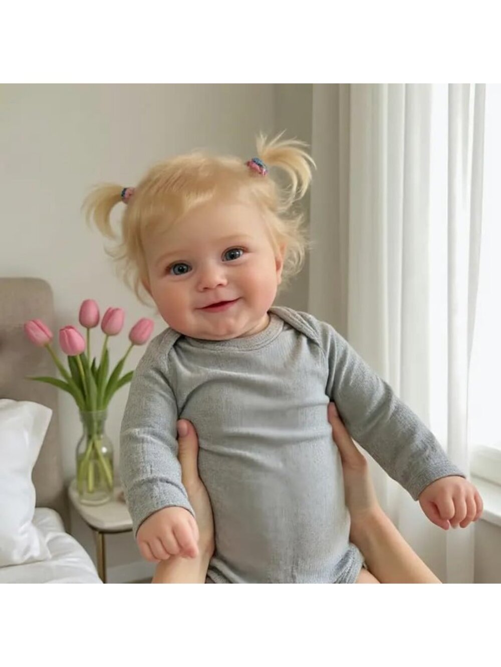 20in Realistic Full Silicone Reborn Baby Doll - Anatomically Correct Lifelike